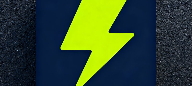 极速体育App的Logo,主体是一个闪电形状的图标,配色为亮黄与深蓝