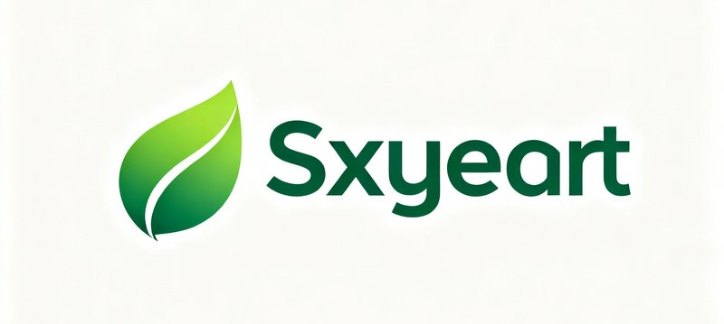 绿茵数据科技公司Logo,采用绿色渐变叶片造型与现代化无衬线字体组合